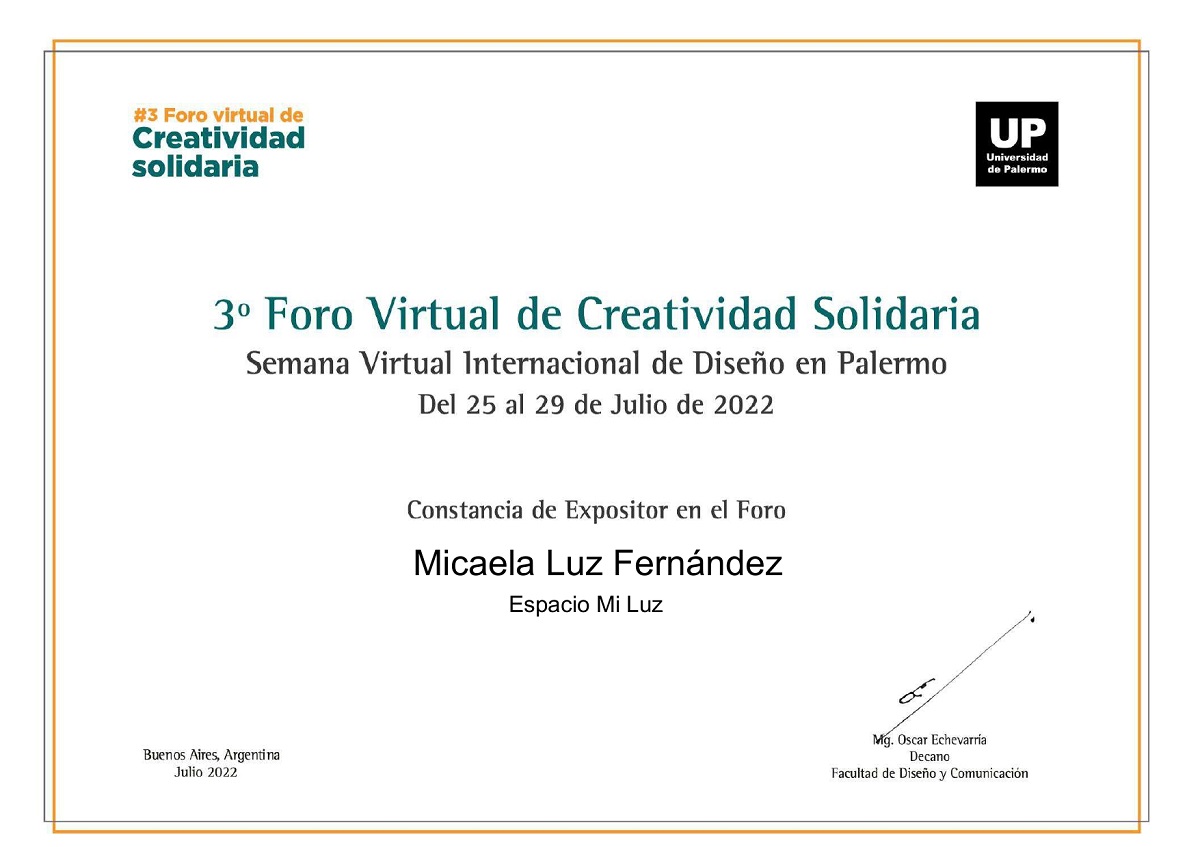 Expositor Foro Virtual de Creatividad Solidaria 2022